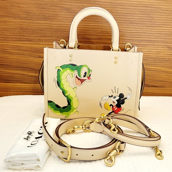 Coach Handbags - Disney X Coach Rogue 25 with Mickey Mouse & Caterpillar